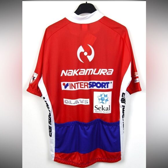 Men’s Dryfit Workout Jersey - Cycling Jersey - Size XL - Blue / Red - NWT - Picture 2 of 8